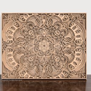 Ornate Floral Wood